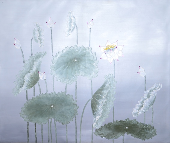 Tranh Sơn Dầu Sen